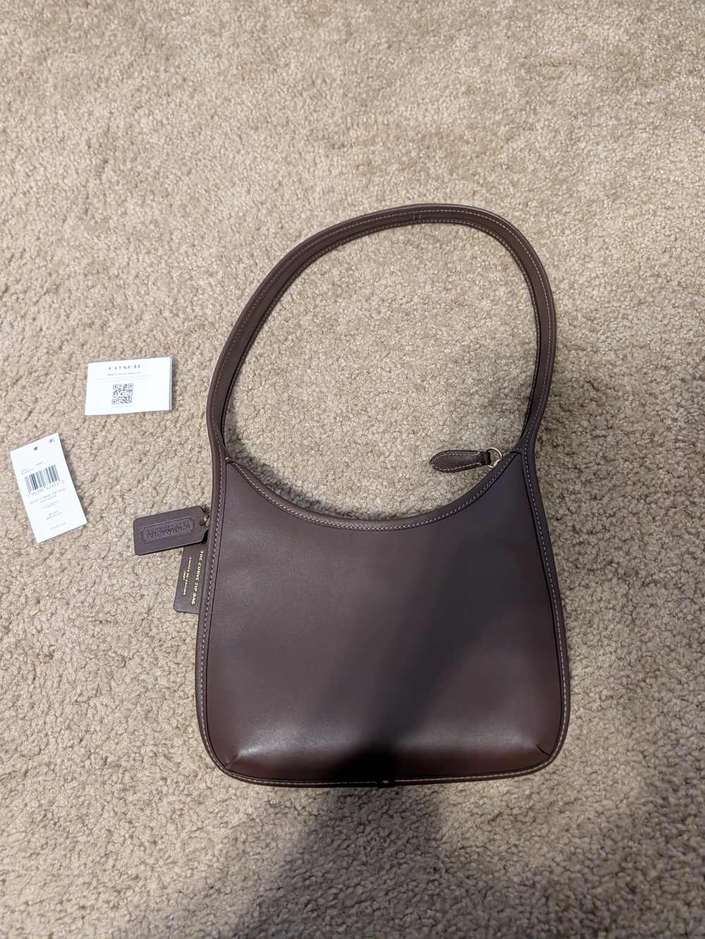 Coach Curve Zip Shoulder Bag